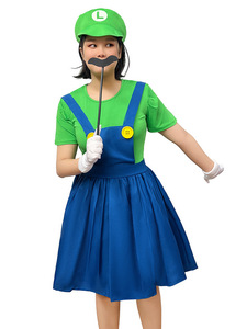 Disfraces de Halloween: vestido de <span class=keywords><strong>Princesa</strong></span> <span class=keywords><strong>Peach</strong></span>, cosplay, uniforme de juego, atuendo de pareja - Product Image 2