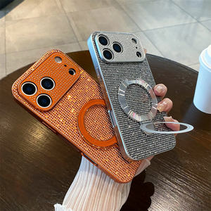 Coque de téléphone antichoc souple avec strass scintillants effet diamant pour iPhone 17 Pro Max – Étui pour filles - Product Image 1