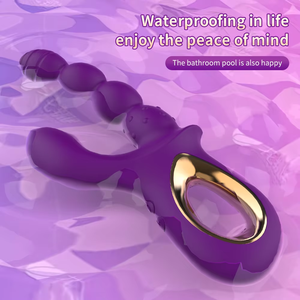 Vibrador Lazhu para hombres y mujeres, palo de masaje <span class=keywords><strong>Anal</strong></span> y <span class=keywords><strong>Vaginal</strong></span>, juguete sexual para adultos, de punto G masturbador, varilla vibratoria de <span class=keywords><strong>doble</strong></span> extremo - Product Image 6