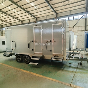 2025 <b>Portable</b> Mobile Sandwich Panel Outdoor Rv Restroom Trailers Washroom Toilet <b>Shower</b> Room Container Wheels - Product Image 5
