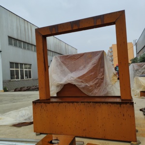 Corten Stainless Steel Outdoor Water Fountain <b>Garden</b> <b>Waterfall</b> Rain Curtain - Product Image 4