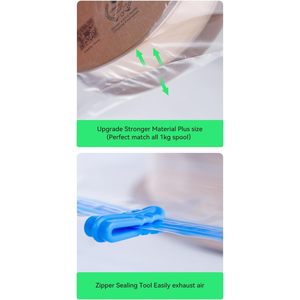 Creality 3D Filament Vacuum Storage Kit With Hand Pump And Desiccants For 1.75mm <b>PLA</b> Filament Storage - Product Image 6