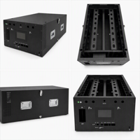 Boîtier de batterie empilable 48V 20kWh vide avec affichage LCD BMS, stock UE, pour système de stockage d'énergie industriel.