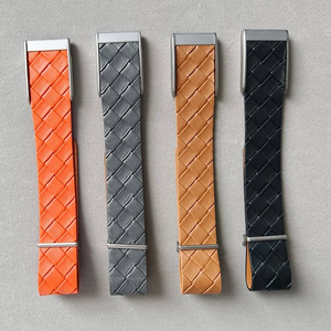 Bracelet de montre en cuir véritable à motif tissé personnalisé, respirant, bracelet de remplacement pour tracker Whoop 5.0 MG - Product Image 2