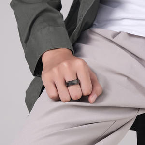 Titanium Steel Rotating <b>Ring</b> Unisex Jewelry Gift For Anxiety Relief - Product Image 4