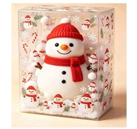 KK 15.5CM Jumbo Christmas Snowman Squishy Fidget Toy, Slow Rebound Stress Relief Squeeze Toy, Tactile Anxiety Relief Desk Fidget