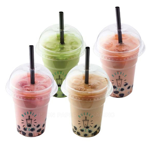 Vasos Desechables para Té de Burbujas con Tapas |   Vaso de Plástico PET para Batidos y Smoothies para Llevar |   Impresión de Logotipos Personalizados y Venta al por Mayor - Product Image 2
