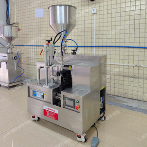 Bán nóng ống nhôm làm đầy ống khí nén niêm phong máy mỹ phẩm Kem nộp hồ sơ và niêm phong máy - Product Image 2