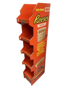 Custom Supermarket Halloween Snack <strong>Display</strong> <strong>Racks</strong> Cardboard Pop Floor <strong>Display</strong> Stand Cookies Chips <strong>Candy</strong> Cardboard <strong>Display</strong> <strong>Shelf</strong> - Product Image 4