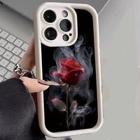 Nouvelles Coques de Téléphone Antichoc à Motifs de Roses pour iPhone 17 Air 16 15 Plus Pro Max 14 13 12 11 X – Housse de Protection Personnalisée