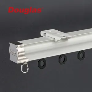 Douglas Glider System Aluminum Silent Curtain Track Rail For Home Decoration And Hospital Window Decorative Accessories