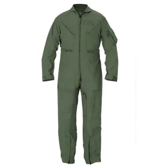 Custom Army Green Nomex Aramid Fireproof Flame Retardant Multi Pockets Airforce Aeroplane Flying Flight Suit Coverall