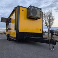 Nouvelle vente flash : grande remorque alimentaire mobile, chariot à pizza, camion à café mobile, bar à bière mobile avec roues, remorque chariot alimentaire