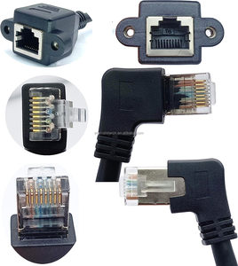 Câble de communication Ethernet Anker Anker 90 degrés mâle blindé Rj45 Cat6 Cat8 personnalisé par la manufacture - Product Image 4