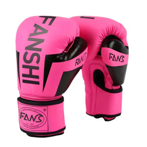 Gants <span class=keywords><strong>de</strong></span> boxe en cuir PU Fanshi pour hommes et femmes, pour la boxe, le kickboxing, le Muay Thai - Product Image 1