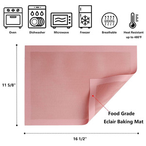Dirt Cheap High Performance Pink High Insulation Multipurpose <b>Silicone</b> Oven Mat Premium Reusable <b>Silicone</b> <b>Baking</b> Liner - Product Image 2