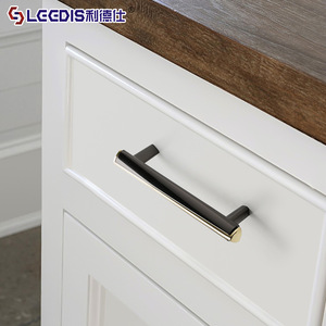 LGEDIS Minimalist Cabinet Drawer Handles Zinc Alloy Bar Shape Gold Accents <b>Wardrobe</b> Furniture Hardware - Product Image 2
