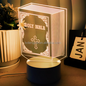 DIY Creative 3D Illusion Children Room LED <strong>Light</strong> Acrylic Veilleuse Night <strong>Light</strong> <strong>Table</strong> Desk Base LED <strong>Light</strong> Lamp - Product Image 5