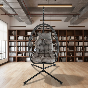 All Weather Cheap <strong>UK</strong> Camping <strong>Garden</strong> Furniture Rattan Outdoor Patio Balcony <strong>Egg</strong> Shape Hanging Swing <strong>Chair</strong> - Product Image 1