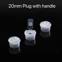 Bouchon en plastique PE avec poignée, 10 pièces, 18mm 20mm 24mm, couvercle de sécurité interne avec trou, 24/410 PE