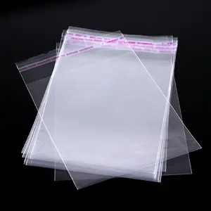 Bolsas de plástico transparente, 8cm-15cm, embalaje plano OPP, bolsas de plástico para juguetes de comida, venta directa de fábrica