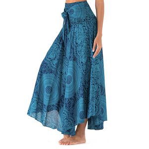 S006 Style bohème demi-corps plage vacances robe transfrontalière décontracté thaïlandais européen américain bidirectionnel porter grande balançoire été - Product Image 5