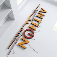 Lettres en acrylique massif de 25 mm avec face en film allemand : Artisanat personnalisé de haute qualité pour la signalétique