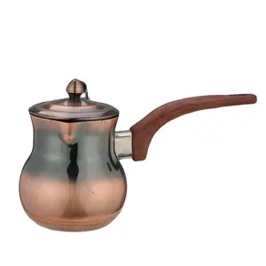 不锈钢土耳其牛奶咖啡壶杯腹部形状简单咖啡和茶壶套装