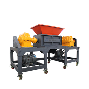 เครื่องย่อยเศษโลหะแบบสองเพลา โรงงานบดเศษอะลูมิเนียม เครื่องย่อยตัวถังรถยนต์เพื่อการรีไซเคิล - Product Image 1