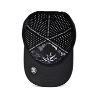 Casquette de baseball perforée découpée au laser sur mesure, imperméable, séchage rapide, respirante, pour le golf et le sport, vente en gros, faible MOQ, OEM