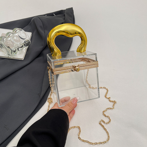 Factory Offers High Quality Handbags Transparent Material for Formal Dinners Bags Suitable for Ladies' Gatherings - Product Image 2