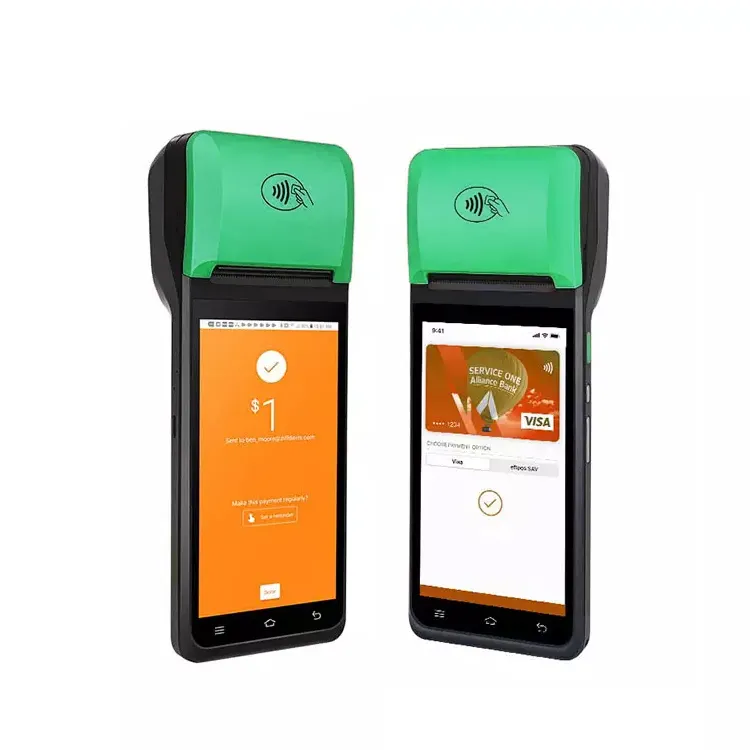 Handheld POS Android 8 Smart POS-Terminal mit NFC für tragbare POS-Registrier kasse