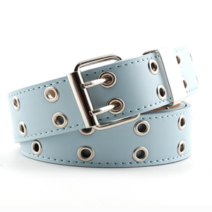 2023 nuovo stile Punk <span class=keywords><strong>Jeans</strong></span> coreani cintura moda per le signore doppio disegno dell'occhio di scarico con fibbia in ferro - Product Image 5