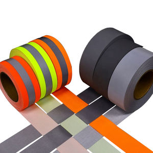 WX Hi Vis反射テープ<span class=keywords><strong>4</strong></span>インチSaso Sew onシルバーTc反射ストリップレトロ反射ファブリックストリップ安全服 - Product Image 1