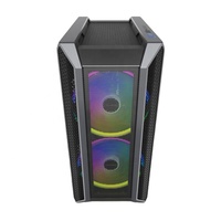 Caja de PC para Juegos EATX Super Funcional con Panel Frontal, Superior y Lateral de Aleación de Aluminio y Hierro, con Ventana