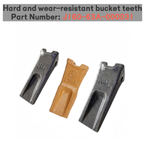 Ricambi Shantui: Denti Benna per Escavatori SE55/60/70/75/85, Denti Forgiati per Rompere il Ghiaccio, Denti per Roccia J160-63A-000031 J160-63A-000051 - Product Image 4