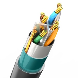 <span class=keywords><strong>สาย</strong></span>เคเบิลอีเธอร์เน็ตแบบมีฉนวนป้องกัน RJ45 กิกะบิต <span class=keywords><strong>10</strong></span> กิกะบิต ประเภท 6 รุ่นที่สาม หัวตรง รูปทรงสี่เหลี่ยมผืนผ้า <span class=keywords><strong>ยาว</strong></span> 1200 ม. - Product Image 4