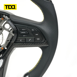 Volant en fibre de carbone véritable TDD compatible avec Nissan GTR 350Z 370Z G35 G35X Fx35 M35 2002 2003 2004 2005 2006 2007 - Product Image 4