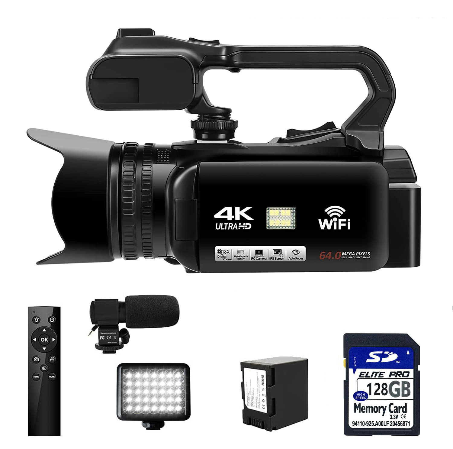 ZIHOTEK 4K Video Camcorder - Perfect for Youtube Vlogging