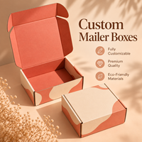 Boîte d'expédition personnalisée en carton ondulé durable, avec impression d'illustrations recyclables et approvisionnement en gros pour kits d'abonnement