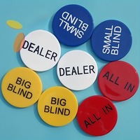 Jetons de jeu Texas Hold'em personnalisés - Pièces en plastique colorées durables pour les soirées poker