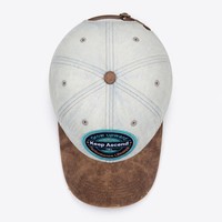 Casquette de baseball ajustable en sergé de coton à 6 panneaux avec logo personnalisé tissé de la marque T&L – Vente en gros