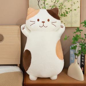 ตุ๊กตาแมวน่ารักสไตล์ใหม่ ตุ๊กตาแมวชีส ของเล่นตุ๊กตาสัตว์นุ่มนิ่ม หมอนข้างขนาดใหญ่สำหรับเด็กผู้หญิง บรรจุใยฝ้าย PP ของขวัญวันเกิด - Product Image 2