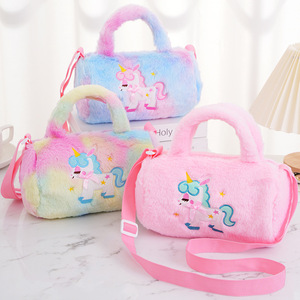Nuevo <span class=keywords><strong>bolso</strong></span> cruzado diagonal de <span class=keywords><strong>unicornio</strong></span>, <span class=keywords><strong>bolso</strong></span> de hombro de moda para niños, <span class=keywords><strong>bolso</strong></span> cruzado de felpa, pequeño <span class=keywords><strong>bolso</strong></span> cruzado de felpa - Product Image 2