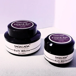 เจลต่อเล็บใสสีชมพูแบบแข็งสำหรับต่อเล็บ ยูวีเจลขัดเงาสำหรับเล็บ พร้อมโลโก้ส่วนตัว - Product Image 5