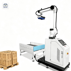 Automatic Low Cost Pick And Place Collaborative Robot Cobot Arm Palletizer For Milk Juice Production Line