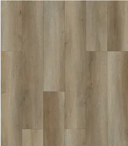 6mm Wood Bevel PVC SPC Click Vinyl Flooring Tile For Interior