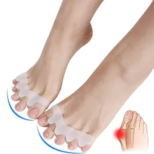 2 Buah Silikon Bunion Bagus untuk Pemisah Jempol Kaki Besar Valgus Bunion Korektor Orthotic Pedicure Jempol Tulang Koreksi Jari Kaki