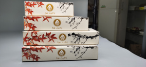 Phân hủy sinh thái-Sushi container Hộp Quà Tặng ăn trưa Sushi Togo Bìa Bao bì với dập nổi Matt cán platters khay - Product Image 6