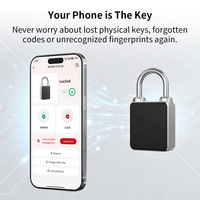 Cadenas NFC robuste sans batterie, étanche IP65, en alliage de zinc, pour usage extérieur industriel, idéal pour entrepôts, conteneurs, portails et cours.